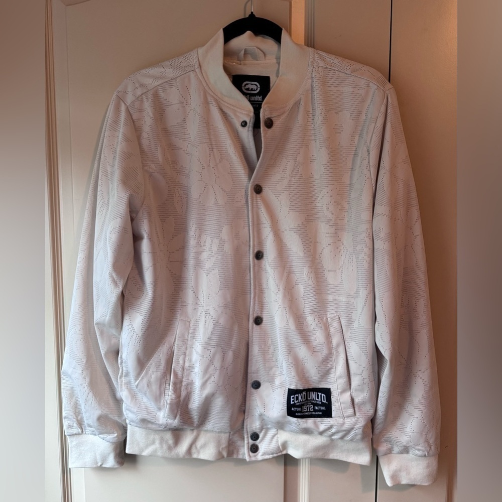 Ecko Unlimited Men's Light beige  Bomber Jacket